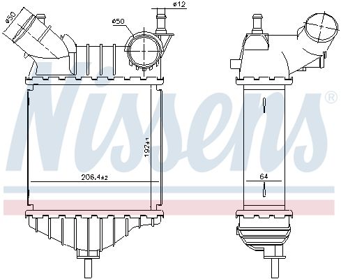 NISSENS 96704 Charge Air Cooler