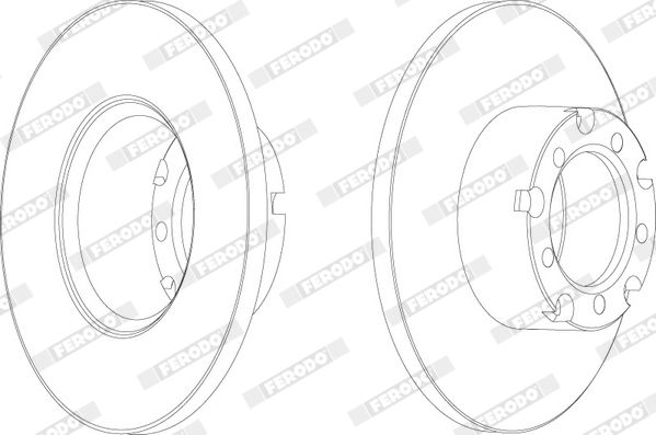 FERODO Remschijf FCR117A