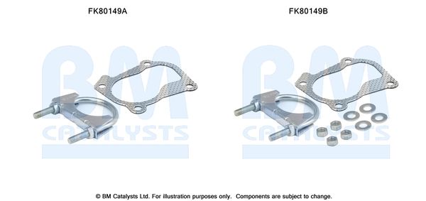 BM CATALYSTS szerelőkészlet, katalizátor FK80149