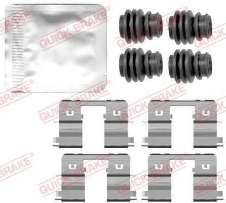 Комплект приладдя, накладка дискового гальма, Quick Brake 109-0144