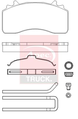 APEC Brake Pad Set, disc brake PAD29279K