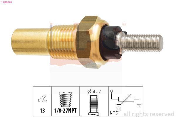 Sensor, temperatura del refrigerante