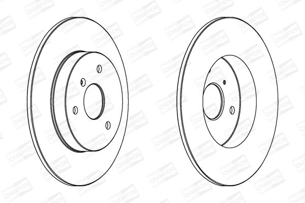 Гальмівний диск, Champion 562155
