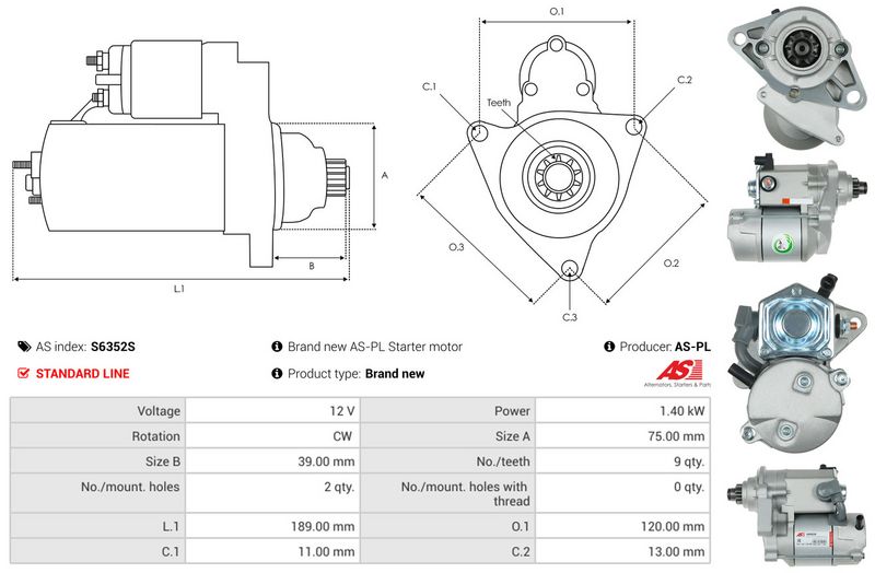 AS-PL S6352S Starter