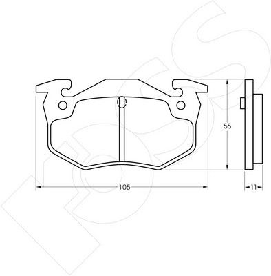 1-GNC R-217 - Brake Pad Set, disc brake