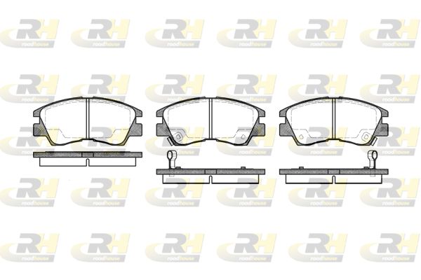 Комплект гальмівних накладок, дискове гальмо, Roadhouse 2275.02
