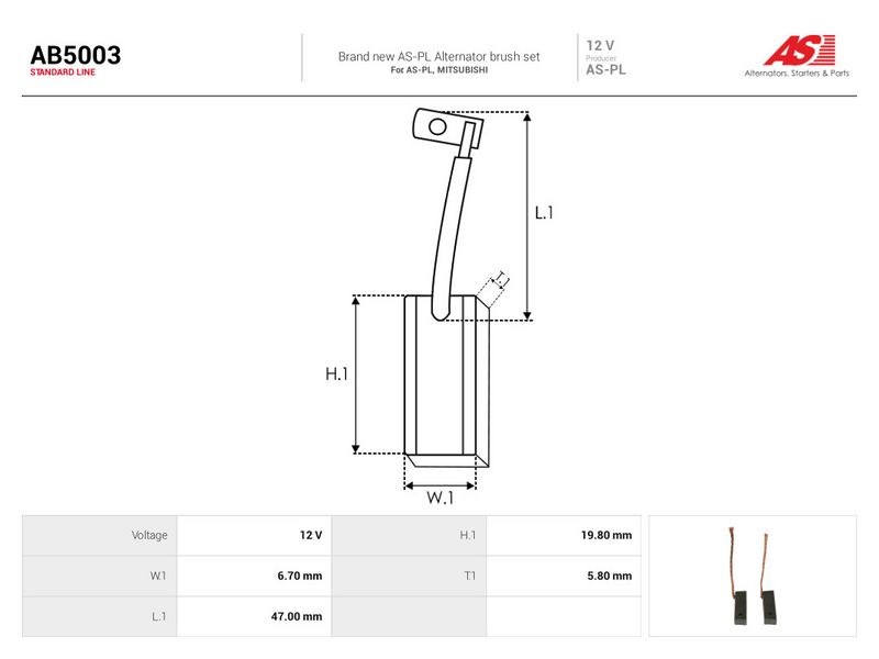 Süsinikuhari, generaator, AS-PL AB5003