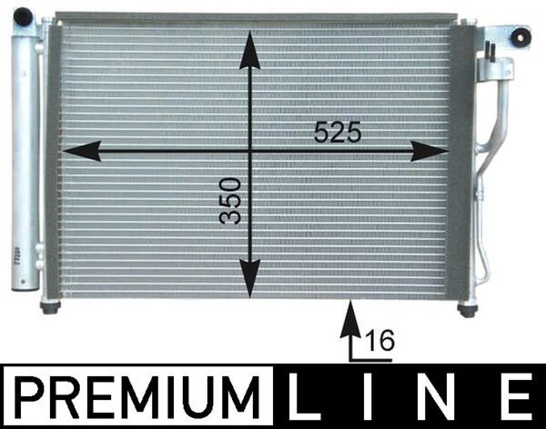 MAHLE Condensor, airconditioning AC 439 000P