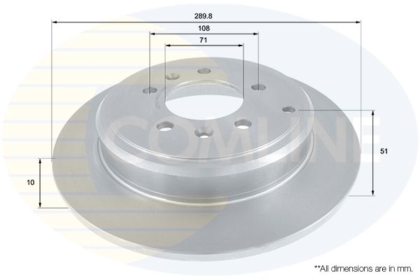 Comline Brake Disc ADC1549