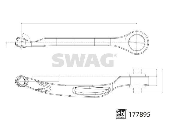 SWAG 33 10 4357 Control/Trailing Arm, wheel suspension