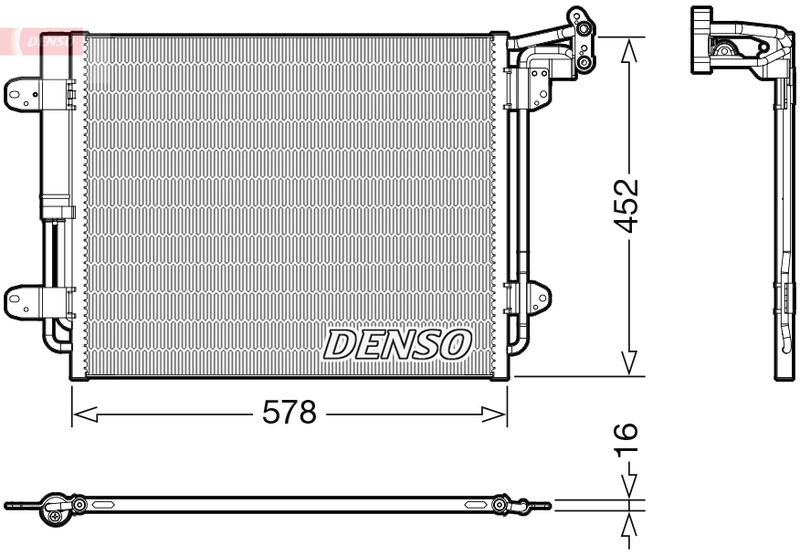 Конденсатор, система кондиціонування повітря, Denso DCN32067