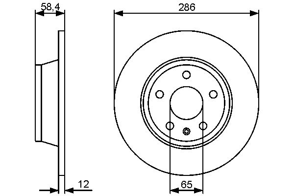 BOSCH 0 986 479 465 Brake Disc