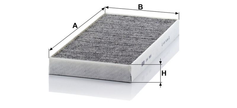 Filter, salongiõhk, MANN-FILTER CUK 3621