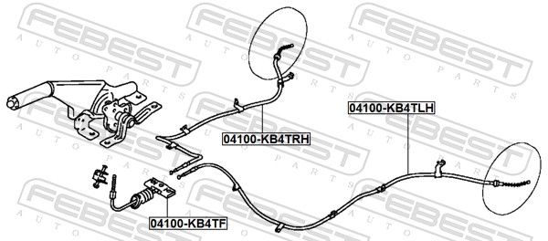 Tross, seisupidur, FEBEST 04100-KB4TRH