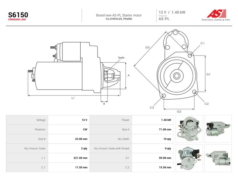 This part match OEM code: 4145300
