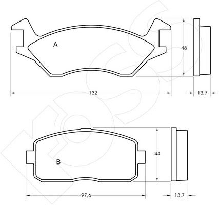 1-GNC R-189 - Brake Pad Set, disc brake