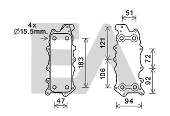 Radiador de aceite, aceite motor