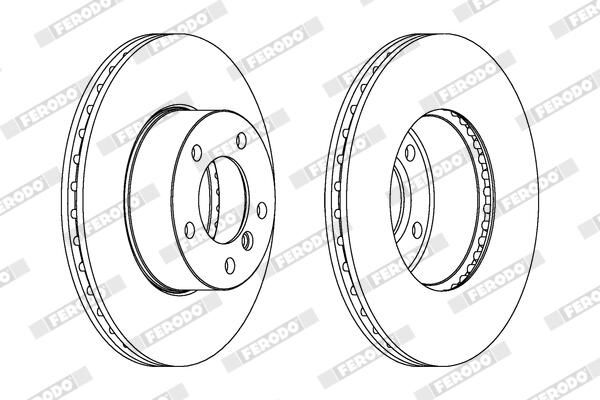 FERODO Disque de frein DDF1536