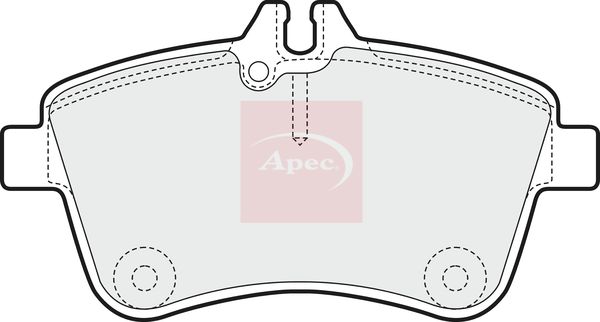 APEC Brake Pad Set, disc brake PAD1438
