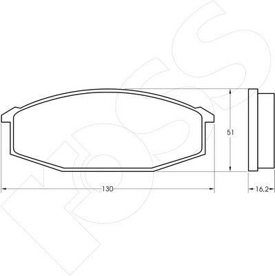 1-GNC R-180 - Brake Pad Set, disc brake