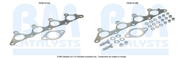 BM CATALYSTS szerelőkészlet, katalizátor FK91414