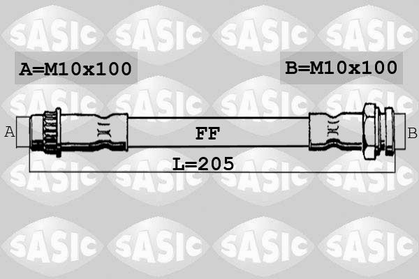 SASIC fékcső 6600066