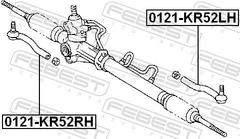 FEBEST 0121-KR52LH Tie Rod End