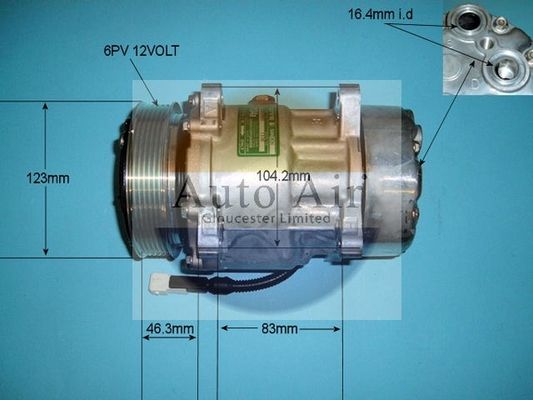 Auto Air Gloucester 14-7486 Compressor, air conditioning