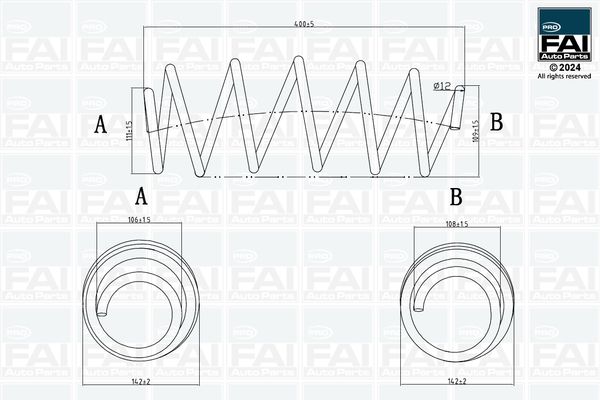 Ресора ходової частини, Fai Autoparts FPCS135