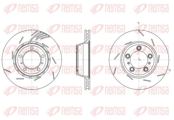 REMSA PORSCHE Диск тормозной правый PANAMERA 3.0 D
