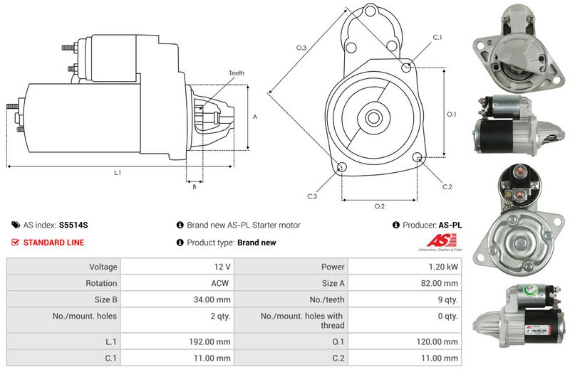 AS-PL S5514S Starter