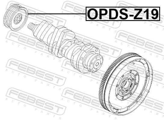 FEBEST OPDS-Z19 Belt Pulley, crankshaft