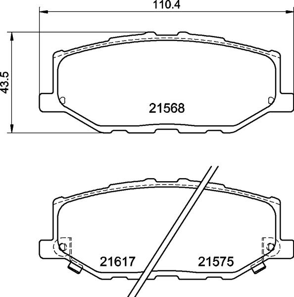 BREMBO P79040 Brake Pad Set, disc brake