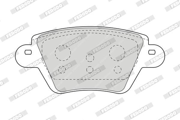 FERODO FDB1380 Brake Pad Set, disc brake