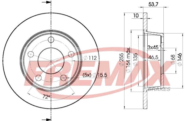 FREMAX BD-2880 Brake Disc