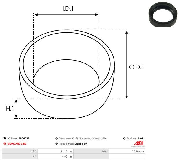 AS-PL SRS6039 Repair Kit, starter