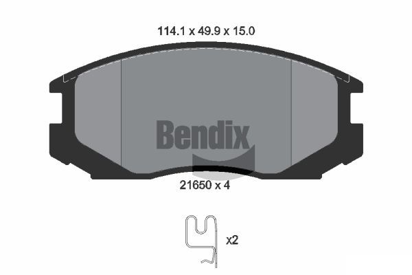 BENDIX Braking fékbetétkészlet, tárcsafék BPD1410