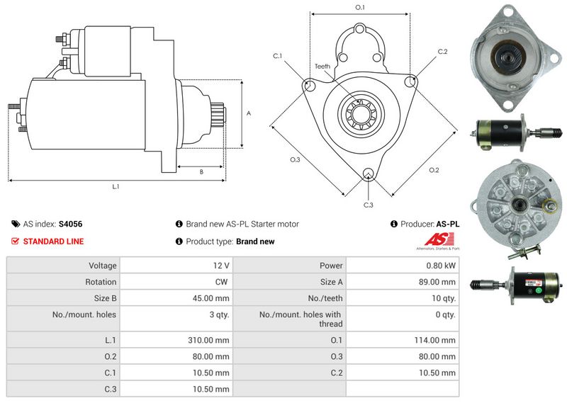 AS-PL S4056 Starter