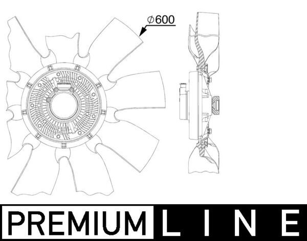 Product Image - Koelventilatorwiel - CFF518000P - MAHLE