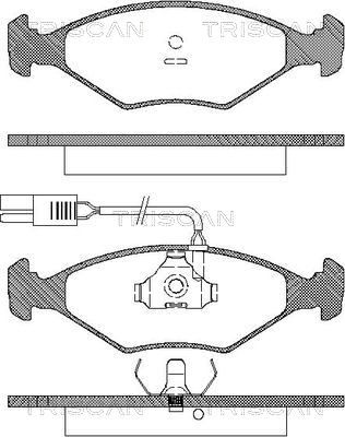 TRISCAN fékbetétkészlet, tárcsafék 8110 15902