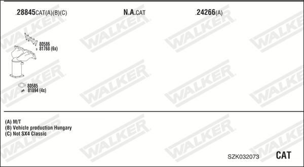 WALKER Система выпуска ОГ