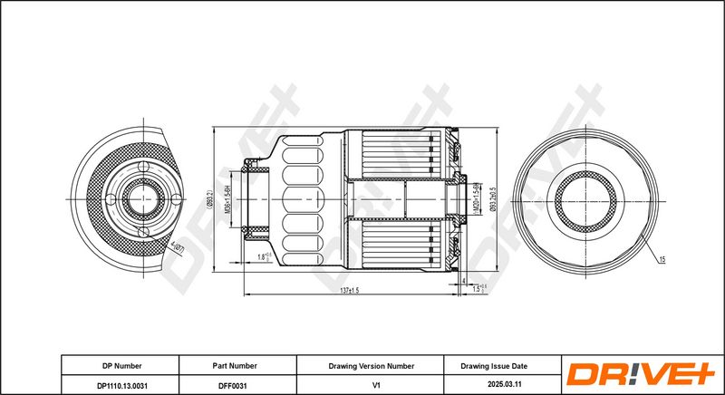 Filtru combustibil DP1110.13.0031 Dr!ve+