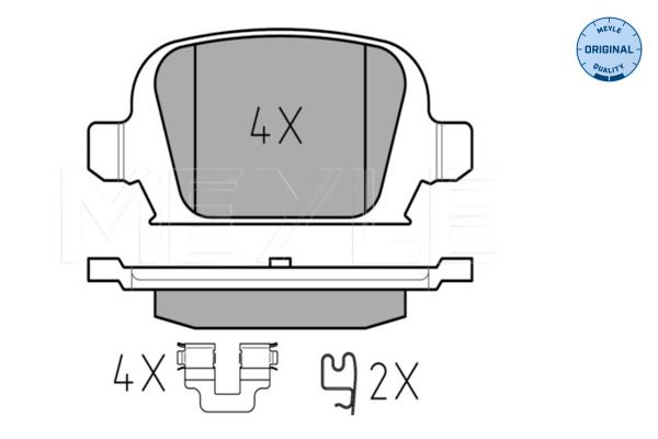 MEYLE 025 232 8414 Brake Pad Set, disc brake