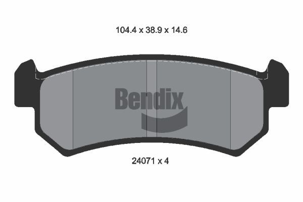 BENDIX Braking fékbetétkészlet, tárcsafék BPD2088