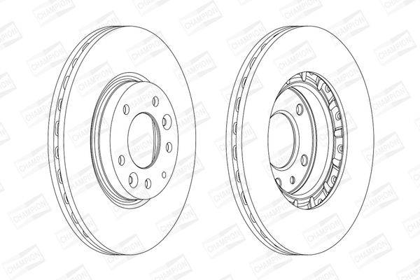 CHAMPION MAZDA диск гальмівний передній Mazda 6 07-