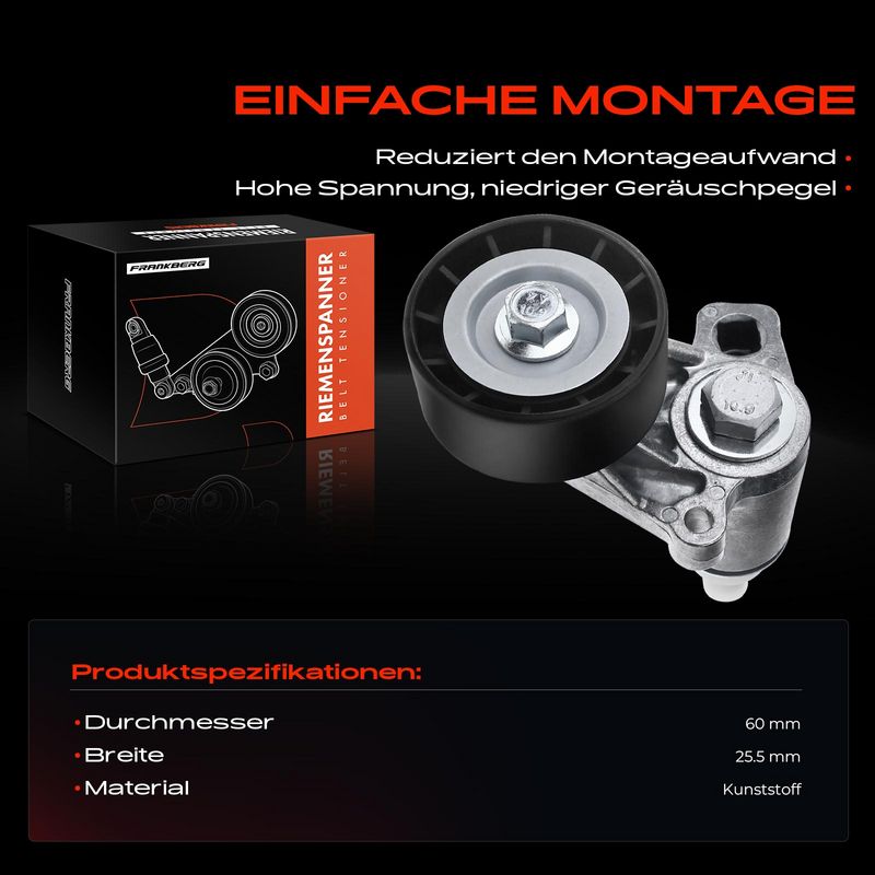 Frankberg 5481FB0006043 Belt Tensioner, V-ribbed belt