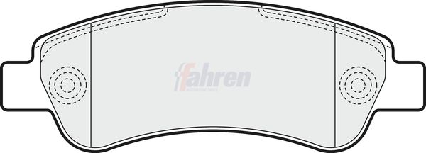 Fahren Brake Pad Set, disc brake FBP3109