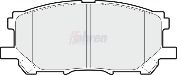 Fahren Brake Pad Set, disc brake FBP3593
