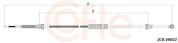 Тросовий привод, коробка передач, Cofle 2CB.VK022