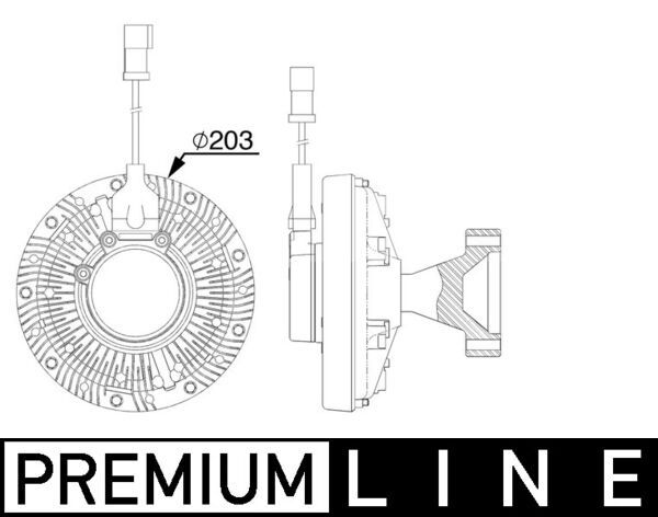 Συμπλέκτης, βεντιλατέρ ψυγείου  BEHR *** PREMIUM LINE ***